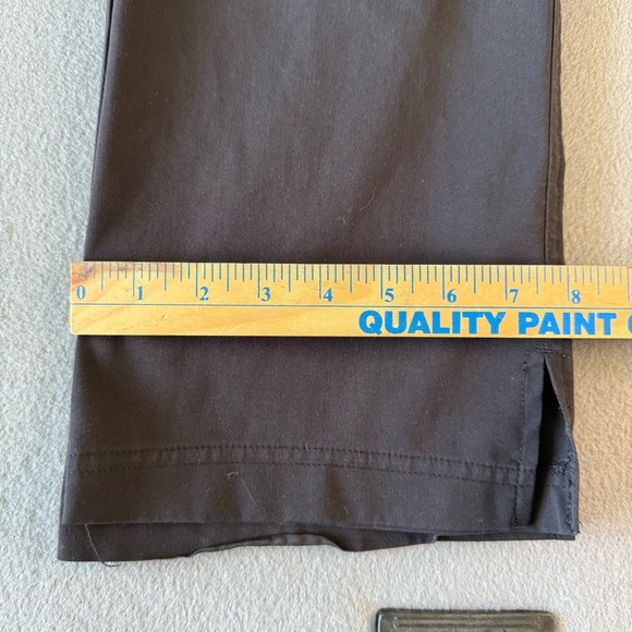 Med Couture Teal Green V-Neck Scrub Top and black pants set size Large - Picture 16 of 16